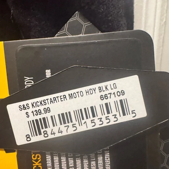 Street & Steel Kickstarter large black Motorcycle jacket - Picture 3 of 4